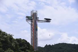 Goa S First Bungee Jumping Facility At Mayem Lake Was Thrown Open On Tuesday Events Movie News Times Of India Jumping heights usually follows the australia and new zealand safety standards, something that's constant for the goa leg too. goa s first bungee jumping facility at
