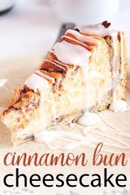 Cinnamon Bun Cheesecake Recipe Recipe Cheesecake Recipes Breakfast Cheesecake Cinnamon Buns