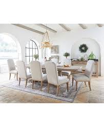 Dining sets dining tables dining chairs & benches bar & counter stools cabinets & storage bars & carts. Furniture Rachael Ray Monteverdi Dining Furniture 9 Pc Set Table 6 Upholstered Side Chairs 2 Upholstered Arm Chairs Reviews Furniture Macy S