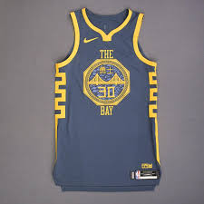 Nike's nba city edition jerseys are back for another year, giving each franchise the opportunity to reflect civic culture by way of shiny new. Stephen Curry Golden State Warriors 2019 Mtn Dew 3 Point Contest Event Worn City Edition Jersey Nba Auctions
