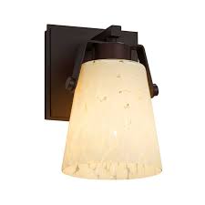 Shop Justice Design Group Fusion Nexus 1 Light Dark Bronze Wall Sconce Droplet Shade Overstock 21297650