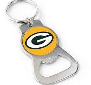 Green Bay Packers Bottle Opener Keychain - Green