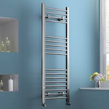 This heated towel bar is a lovely design feature for modern bathrooms. 1200 X 400 Mm Straight Towel Rail Radiator Chrome Heated Ladder Towel Radiator Bathroom Radiators Heated Towel Rail
