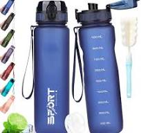 AOPREL Trinkflasche 1L Sport Trinkflasche Wasserflasche Auslaufsicher  Trinkflaschen BPA Frei Sportflasche mit Kapazitätsskala für Die Outdoor,  Schule, ...