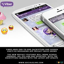 Viber Adds End To End Encryption And Hidden Chats As Messaging App Privacy Wave Grows Following Whatsapp Messaging App End To End Encryption Messages