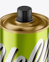 Download 1l Metallic Olive Oil Tin Can Mockup In Can Mockups On Yellow Images Object Mockups PSD Mockup Templates