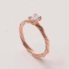 Twig Engagement Ring 14k Rose Gold And Diamond Engagement Etsy 14k Engagement Ring Twig Engagement Ring Jewelry Rings Engagement