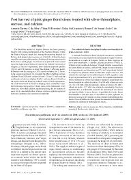 Check spelling or type a new query. Pdf Post Harvest Of Pink Ginger Floral Stems Treated With Silver Thiosulphate Sucrose And Calcium Renan Souza Academia Edu