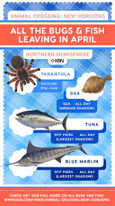 All Fish And Bugs Leaving In April Animal Crossing New Horizons Wiki Guide Ign Animal Crossing All Fish Animals