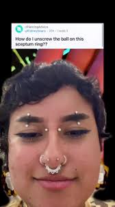 How To Remove Nose Piercing With A Ball | Tiktok