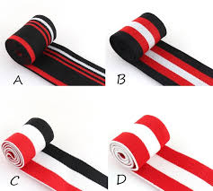 38MM Width Red/black Stripe High Elastic Webbing Ribbon Sewing for DIY  Clothing Accessories by the Yard
