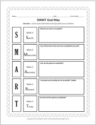 Free Graphic Organizers For Studying And Analyzing Smart Goals Worksheet Smart Goals Template Goals Template
