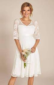 Brautkleid emma lang in ivory by tiffany rose. Flossie Umstands Hochzeitskleid Kurz Elfenbein Umstandshochzeitskleider Abendgarderobe Und Partykleidung By Tiffany Rose De