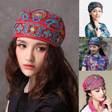 This crochet pattern will instruct you on how to crochet up my original design and. Buy Online Ethnic Mexican Style Women Elastic Turban Cap Vintage Colorful Paisley Floral Embroidered Bandana Alitools