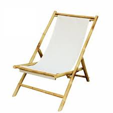 Bayou Breeze Atalya Reclining Folding Bamboo Relax Sling Beach Chair Wayfair Ca In 2020 Folding Beach Chair Sling Chair Bamboo Outdoor