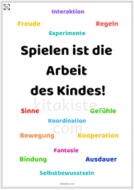 Spielen Ist Die Arbeit Des Kindes Kindergarten Portfolio Kindergarten Organization Kindergarten