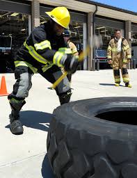 Fire Department brings the heat in firefighter combat challenge > Air  Education and Training Command > Article Display