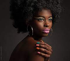 african woman with colourful make up by lumina colorful makeup dark skin models beauty