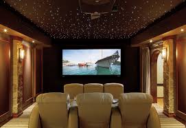 From A Starry Night Sky To Luxury Leather Seating Experience A Theater That Rivals Any You Ve Ever Seen Home Home Theater Rooms New Home Construction