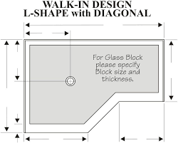 Diagonal Custom Solid Surface Shower Base Layout Shower Wall Panels Glass Block Shower Compact Bathroom Design
