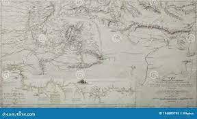 Landschaftskarte Vom Orinoco Durch Felipe Bauza, 1832 Redaktionelles Bild -  Bild von viertes, humboldt: 196889795