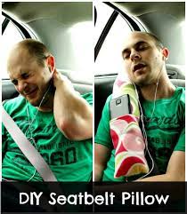 To be sure everyone is as comfortable as possible on your epic road trips, make a few of these simple diy seatbelt pillows ahead of time. Comfortable Road Trip Car Pillow So Sew Easy