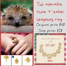 Chloe Isabel Labor Day Sale 40 Off The Adorable Pave Hedgehog Ring Is On Sale At The Chloe Isabel Labor Day Sale Adorable Chloe Isabel Day