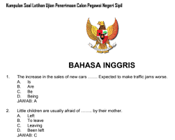 8.) jika sebuah dadu dan sekeping mata uang dilempar undi satu kali bersama, maka peluang untuk memperoleh gambar pada mata uang dan bilangan ganjil pada dadu. Soal Cpns Bahasa Inggris 2018 Dan Kunci Jawaban Mata Pelajaran