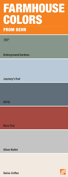 If You Are In Love With The Farmhouse Look Consider These Paint Colors From Behr It S The Perfect Pal Farm House Colors Paint Colors For Home Farmhouse Paint