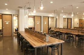 Third Workplaces Beautiful Reclaimed Wood Tables In Their Open Seating Area Coworking Space Design Coworking Space Coworking