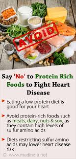 Most important, it's easy boosting your sulfur intake with a wide variety of foods. Low Protein Diet May Cut Down Heart Disease Risk