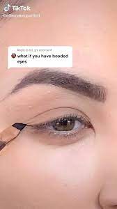 Use white eyeliner to make eyes look bigger. Eyeliner Tutorial For Hooded Eyes Video Hooded Eye Makeup Hooded Eye Makeup Tutorial Eyeliner Tutorial