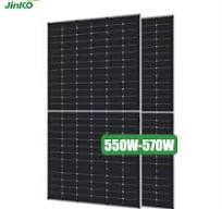 182mm Sel Surya Jinko Tiger PRO Series 550W 560W 570W Panel Surya  Monokristalin Setengah Potong Modul PV Harga Murah untuk Listrik