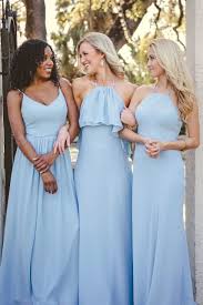Elle Chiffon Dress Light Blue Bridesmaid Dresses Baby Blue Bridesmaid Dresses Elegant Bridesmaid Dresses