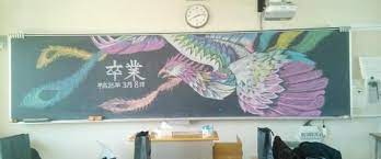 黒板アート 集めてみた これはすごい ひどい画像集 黒板アート 黒板チョークアート 卒業 イラスト