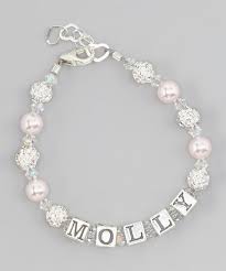 Black And White Bracelet Baby Personalized Name Bracelet For Toddler Girls And Baby Etsy Delicate Gold Necklace Girl Bracelets Valentines Jewelry