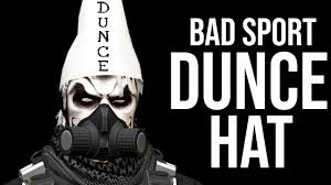 How To Save Dunce Hat Bad Sport Gta Outfits Youtube I believe some awards are worth the person who had submitted it was asking about the bad sport system (referring to it as bs so as not to just get an auto response and nothing else ever).