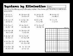 Systems Of Equations Worksheet Elegant Systems Of Linear Equations By Elimination From Dawnmbrown In 2020 Systems Of Equations Linear Equations Equations