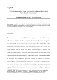 Plans are important, especially if you want to start a company, it what makes your organizations tick, so what are you waiting for? Pdf Unlocking Corporate Social Responsibility Through Integrated Marketing Communication