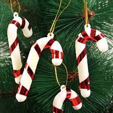 6pcs Pack Candy Color Cane Cartoon Plastic Christmas Tree Pendant Decorations Party Decoration Shopee Brasil