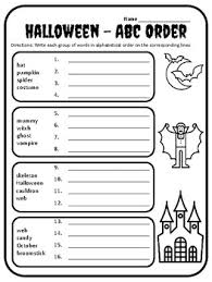 This is a 24 page workbook on alphabetical order that includes three information sheets, nineteen worksheets (with answers) and a progress . Abc Order Halloween Worksheets Teachers Pay Teachers