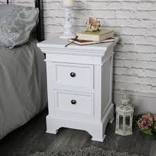 Real vintage table in white colour. White Vintage Bedside Table Daventry White Range
