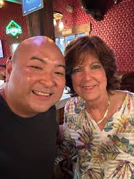 Tonight I finally got to meet Gayle. A month and a half ago I did a special  video for her at Tasty Pizza