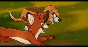 Perfect coloring books for kids for. The Fox And The Hound By Plumpig On Deviantart