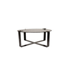 A stylish modern round coffee table will enhance the looks of any home. Clip Round Glass Coffee Table Dark Horse
