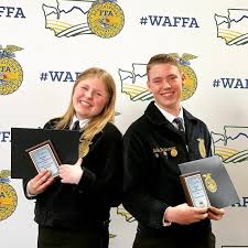 Congratulations to Lacee Peterson (Class of 2022) and Eddie Peterman (Class  of 2023) who recently placed 1st for their respective Supervised  Agricultural Experience Projects at the State FFA Convention and will be
