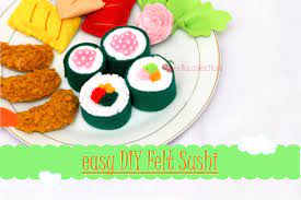Easy Diy Felt Food Sushi No Sew Felt Food Diy Felt Food Felt Diy