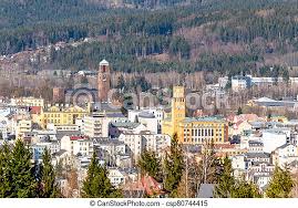+420 777 955 335 šéftrenér: Jablonec Nad Nisou View Of City Centre With Modern Town Hall And Church Czech Republic Canstock