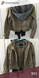 Light Brown Leather Jacket With Grey Hoodie Brown Leather Jacket Grey Hoodie Leather Jacket