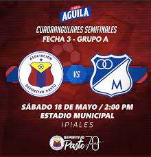 Mar 18, 2018 · teams millonarios atletico junior played so far 44 matches. Deportivo Pasto Y Millonarios Suenan Con La Final De La Liga Aguila I 2019 Reporteros Asociados